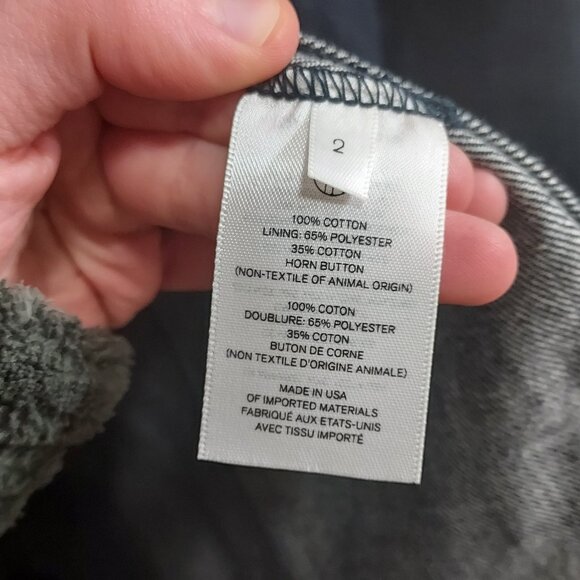 The Row Dark Wash Blue Denim Double Breasted Jean Denim Jacket - Picture 4 of 8